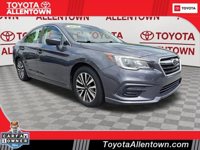 2018 Subaru Legacy 2.5i Premium in Magnetite Gray Metallic — front three-quarter view