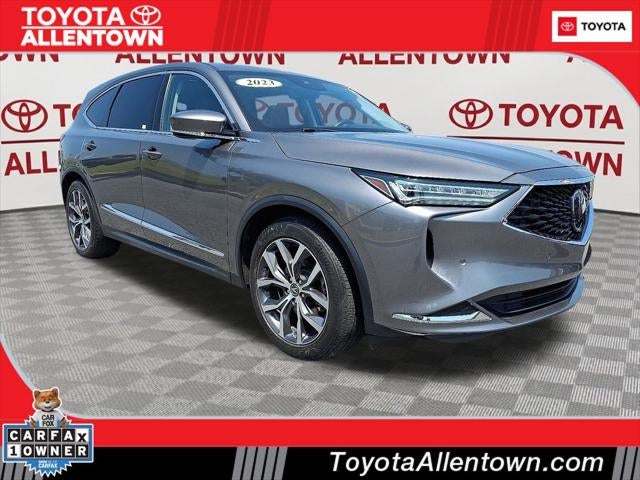 2023 Acura MDX Technology SH-AWD in Gray — front three-quarter view