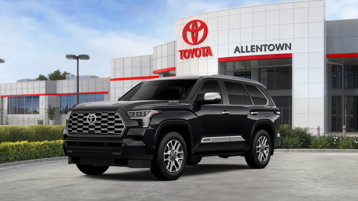 2026 Toyota Sequoia 1794 Edition in Midnight Black Metallic — front three-quarter view