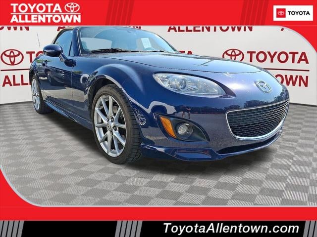 2009 Mazda Mazda MX-5 Grand Touring in Stormy Blue Mica — front three-quarter view