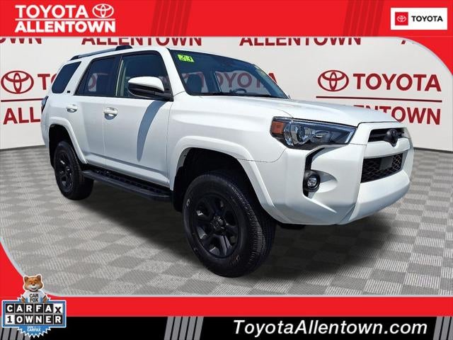 2023 Toyota 4Runner SR5 in Ice Cap — front three-quarter view
