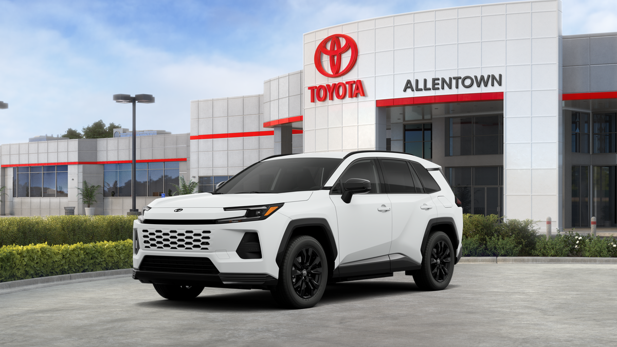 2026 Toyota RAV4 Plug-in Hybrid SE in Ice Cap — front three-quarter view