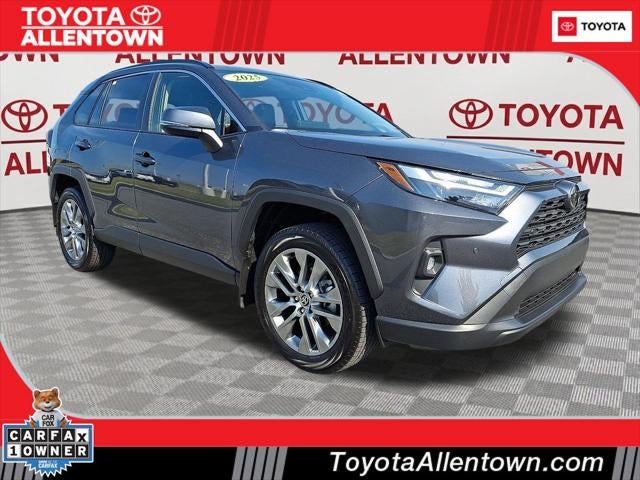 2025 Toyota RAV4 XLE Premium in Magnetic Gray Met. — front three-quarter view
